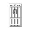 3-radius panel plank with speakeasy
Unit Dimension 43-1/2